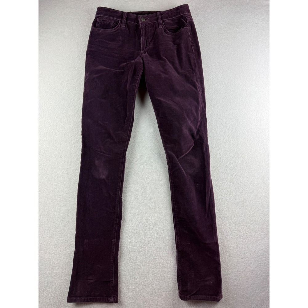 Joes Jeans The Skinny Corduroy Pants Womens 27 Plum Purple Mid Rise Stretch USA